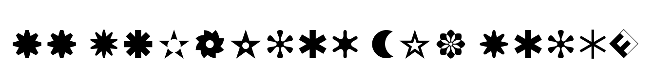FF Dingbats 2.0 Stars and Flowers